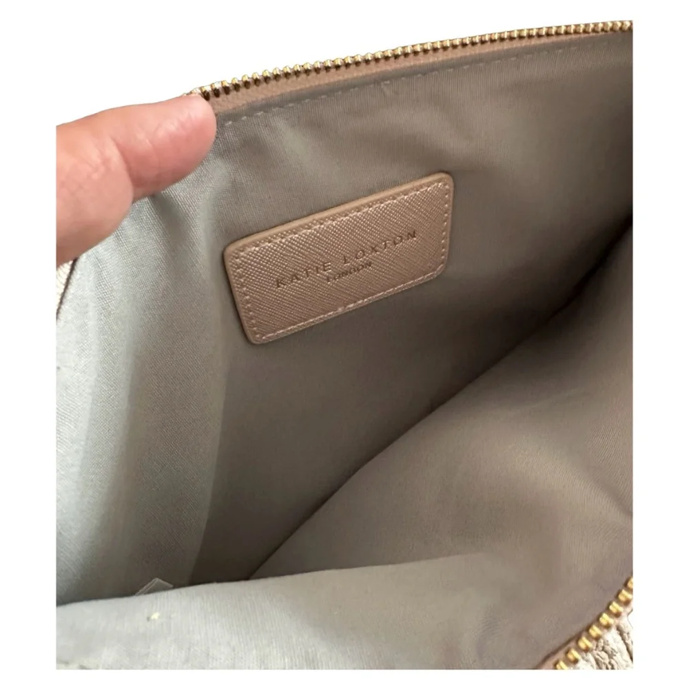 KATIE LOXTON LONDON Maid of Honor Make Up Case Pouch Clutch 9.5”x 6”